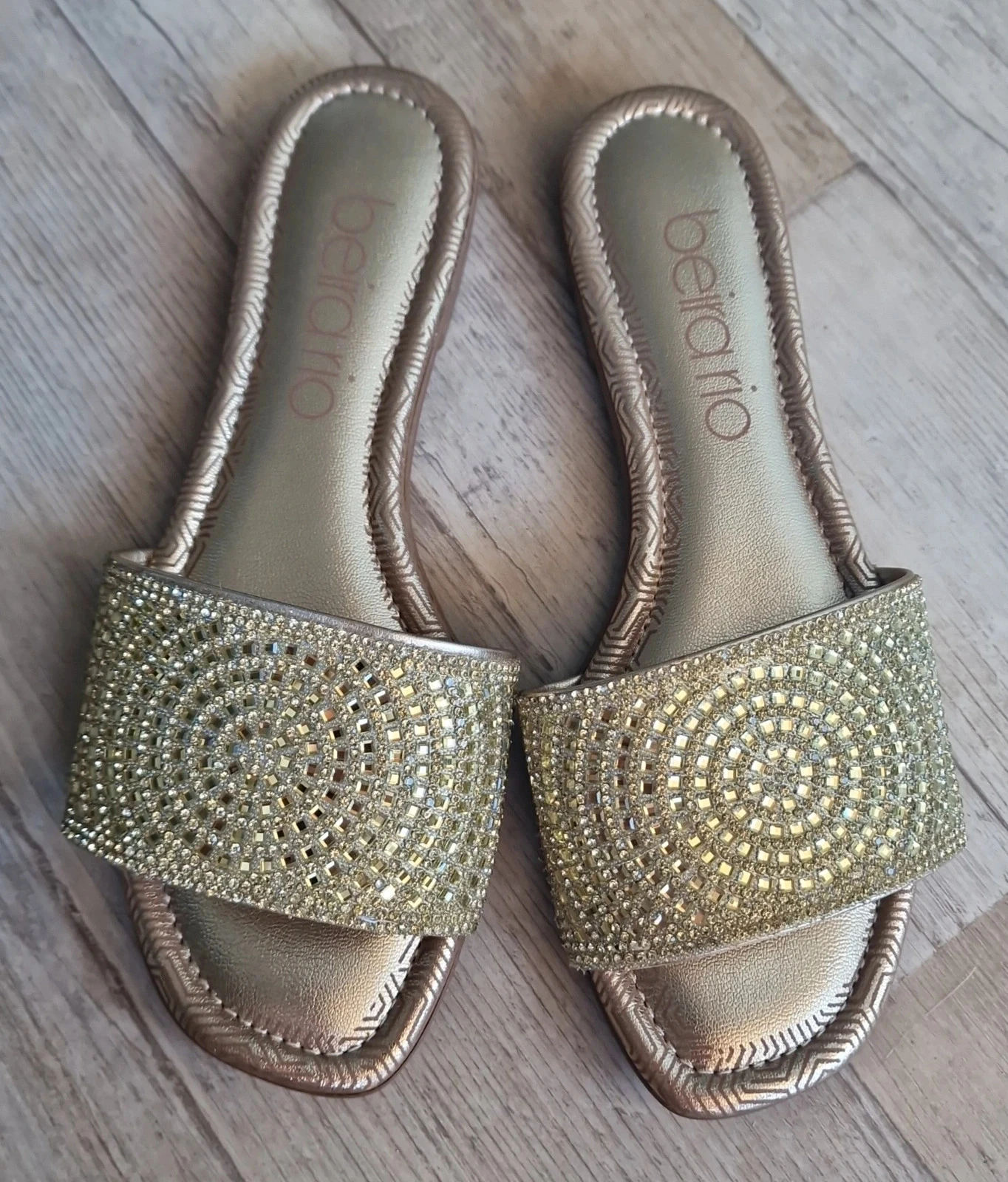 Beira Rio gouden sandalen met strass, maat 37 (geschikt voor maat 36) – photo 8